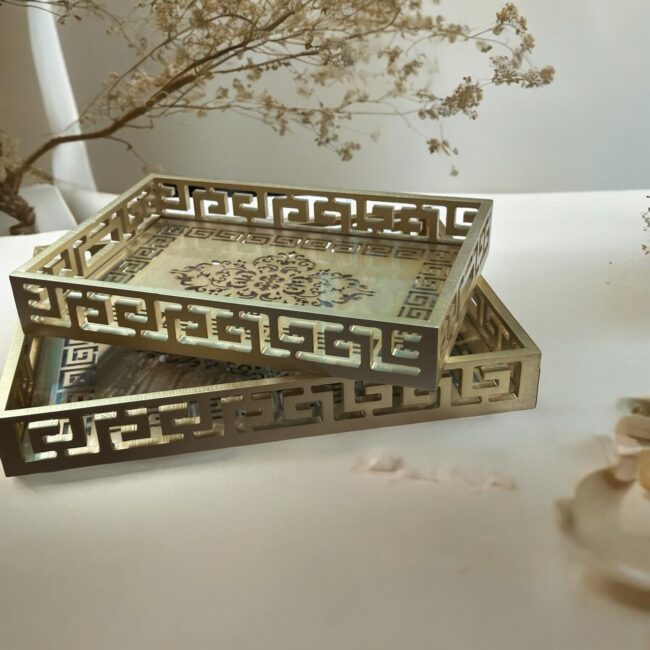 Laser Cutting Meena Serving Tray.