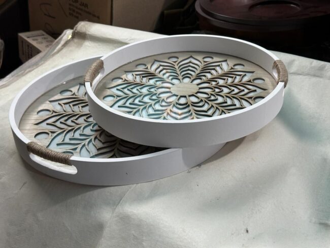 Laser Cutting Meena Serving Tray. - Image 2